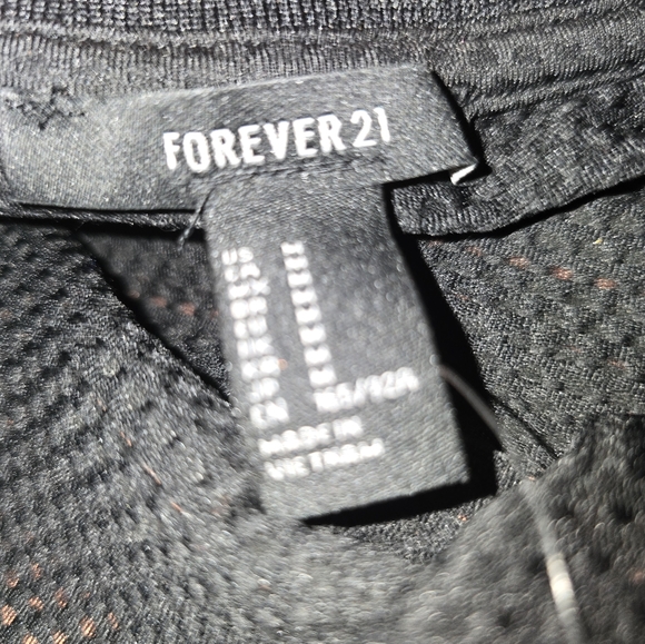 Forever 21 Women's size M Black Basketball Jersey Mini Tank Dress Mesh NYC 80 - Picture 6 of 6